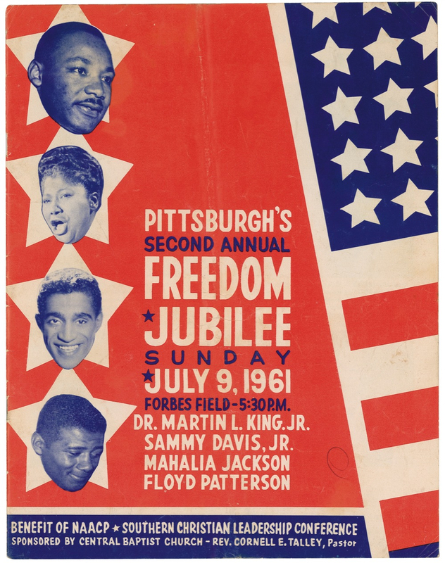 Lot 258 Martin Luther King, Jr.: King celebrates freedom in Pittsburgh