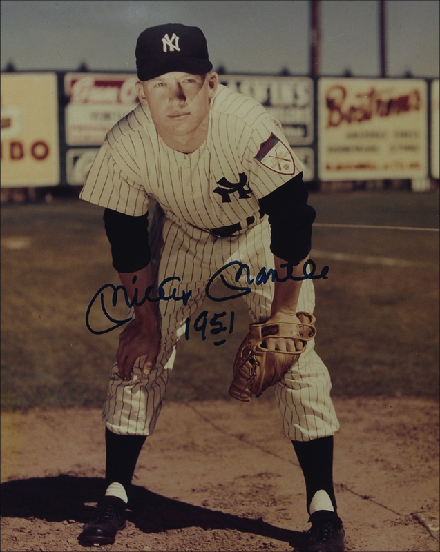 Lot 1189 Mickey Mantle Signed Photograph