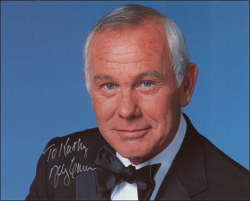 Lot 852 Johnny Carson Signed Photographs