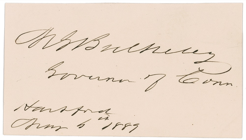 Lot 1123 Morgan Bulkeley: The first President of the National League