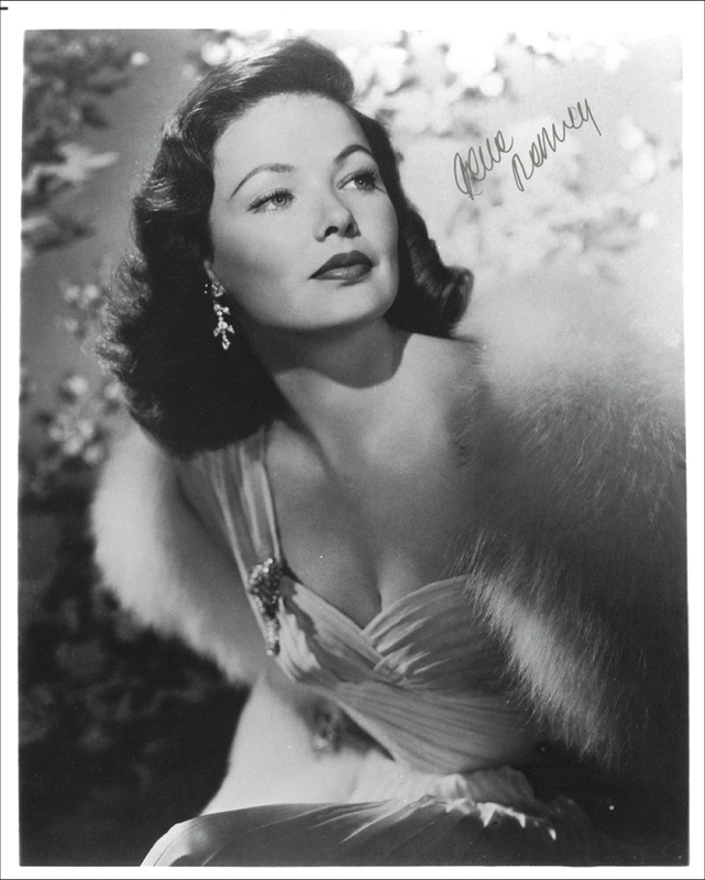 Lot 1041 Gene Tierney Signed Photograph