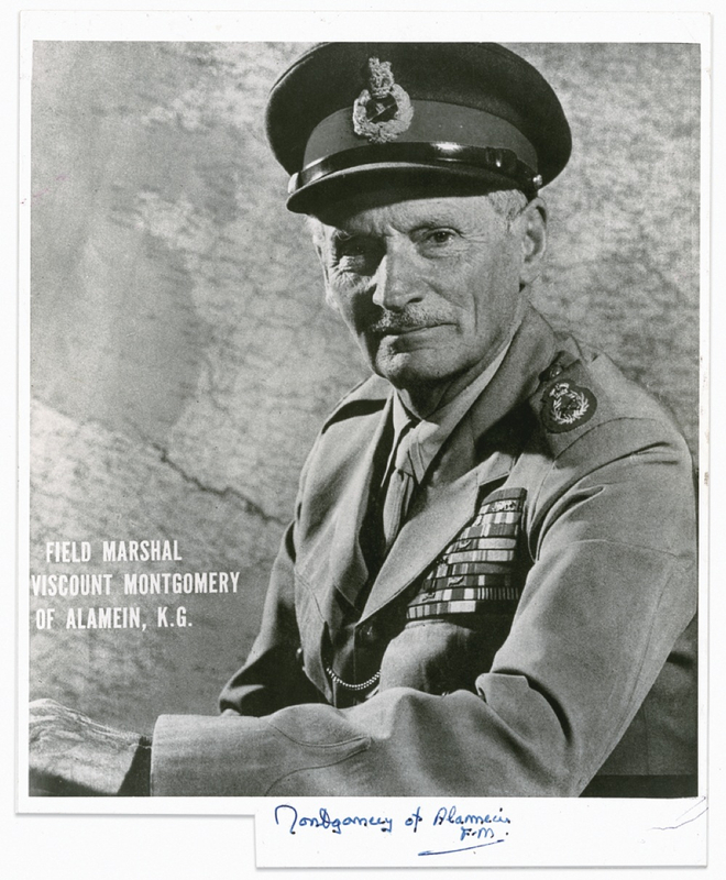 Lot 388 Montgomery of Alamein Signed Photograph