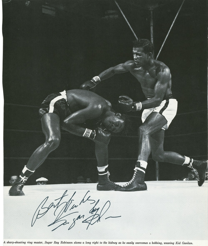 Lot 1216 Sugar Ray Robinson Signed Photograph