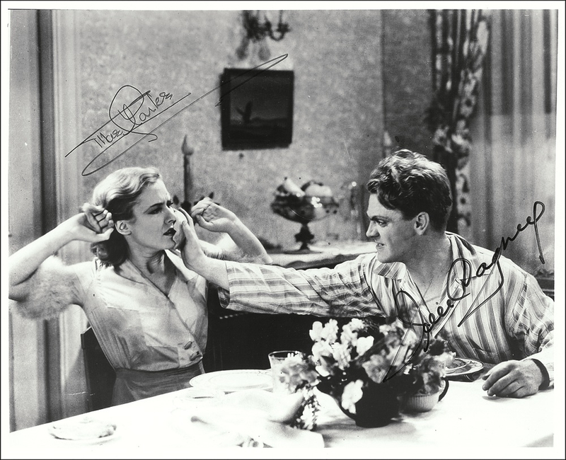 Lot 846 James Cagney and Mae Clarke Signed Photograph