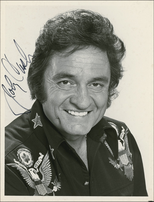 Lot 747 Johnny Cash Signed Photograph