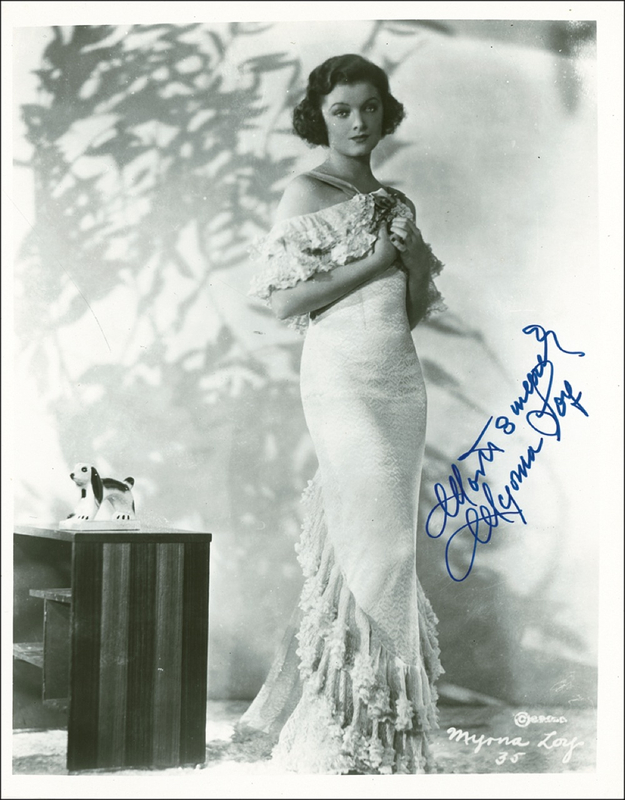 Lot 964 Myrna Loy Signed Photograph