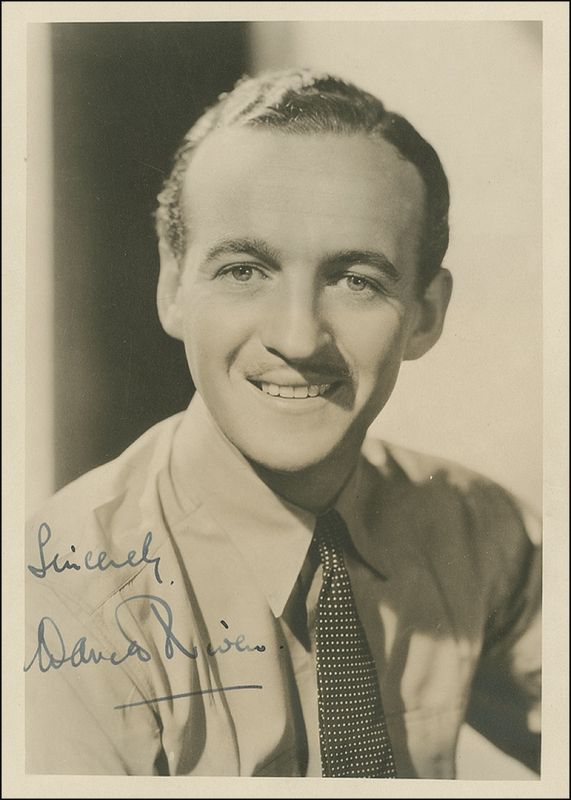 Lot 985 David Niven Signed Photograph