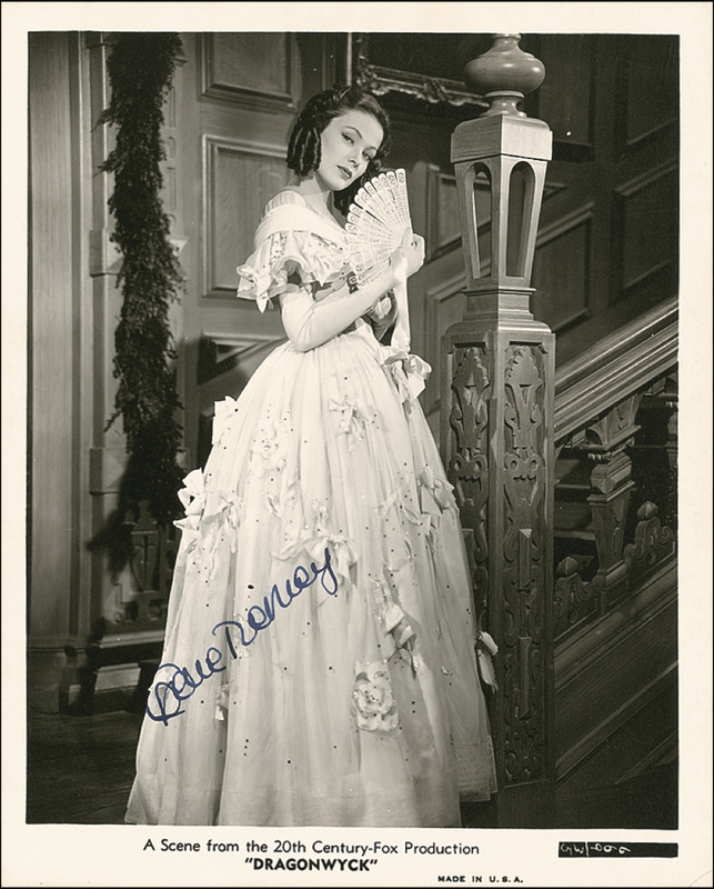 Lot 1042 Gene Tierney Signed Photograph