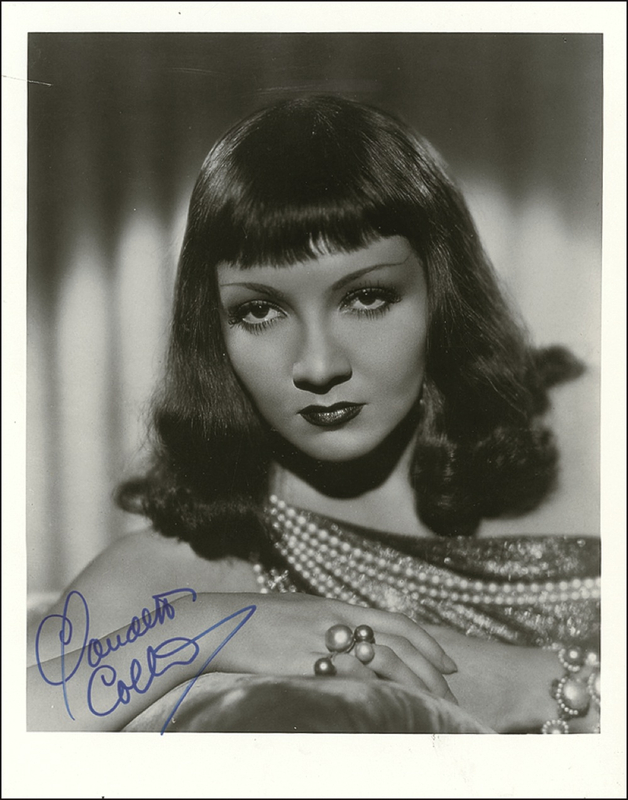 Lot 859 Claudette Colbert Signed Photograph