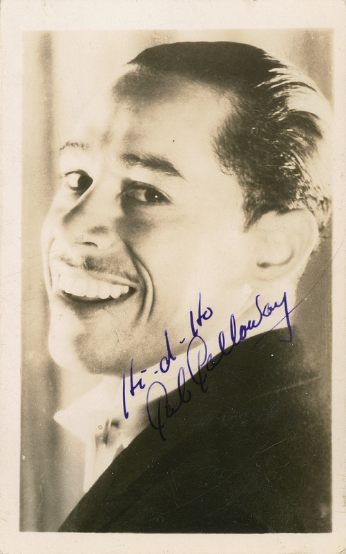 Lot 692 Cab Calloway Signed Photograph