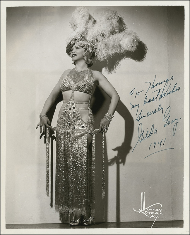 Lot 903 Gilda Gray Signed Photograph