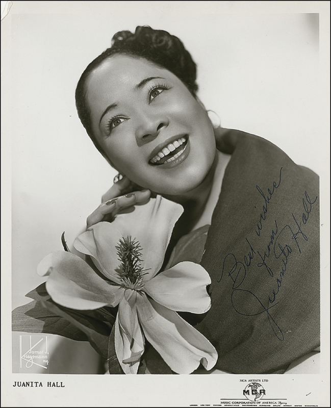 Lot 906 Juanita Hall Signed Photograph