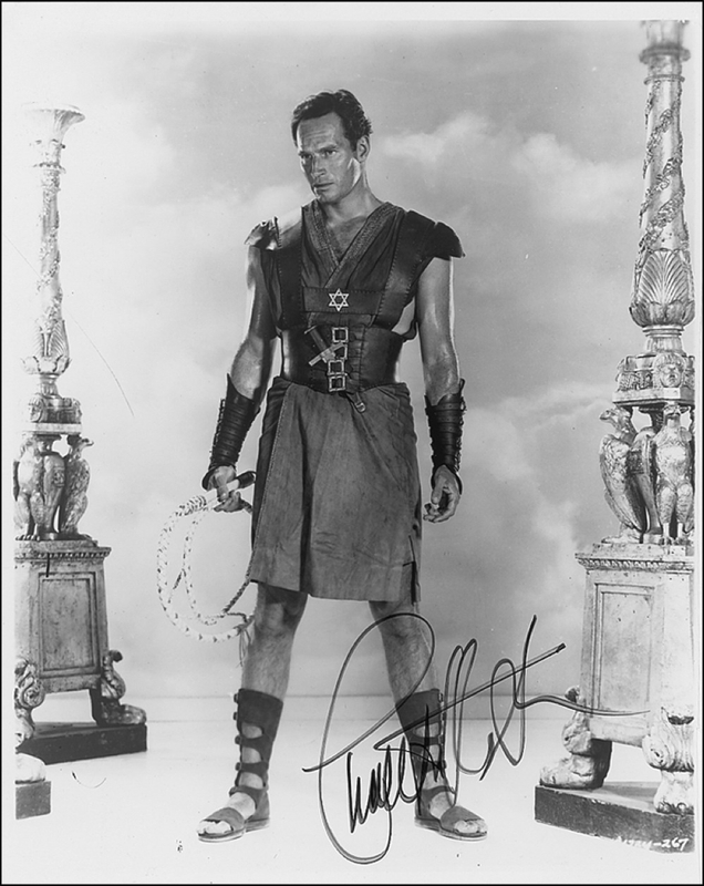 Lot 923 Charlton Heston Signed Photograph