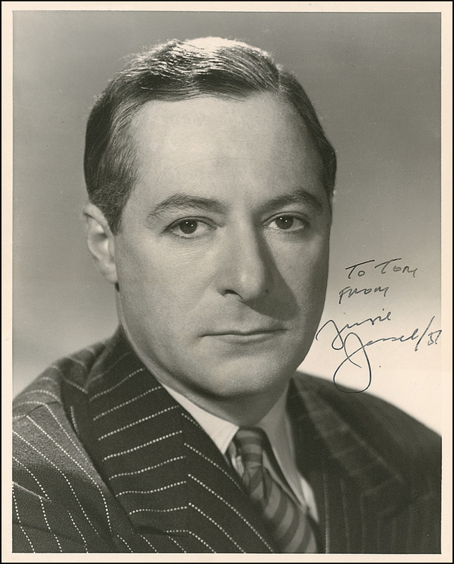 Lot 934 George Jessel Signed Photograph