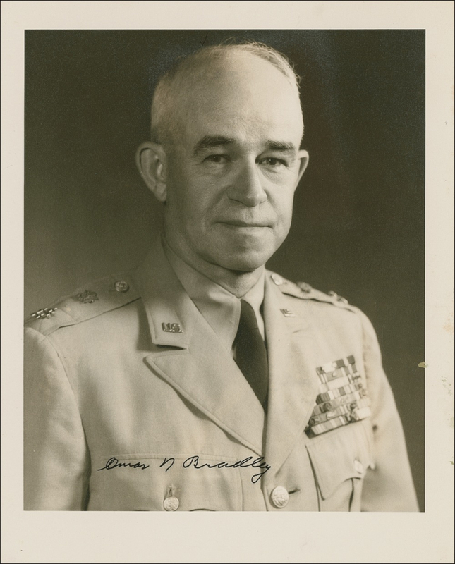 Lot 335 Omar Bradley Signed Photograph