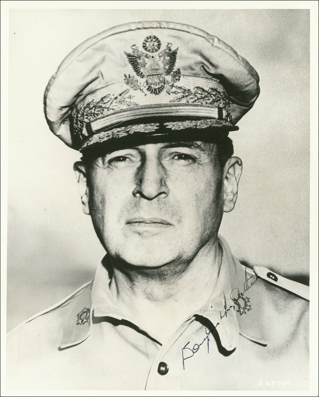 Lot 381 Douglas MacArthur Signed Photograph