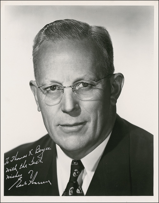 Lot 311 Supreme Court: Earl Warren Signed Photograph