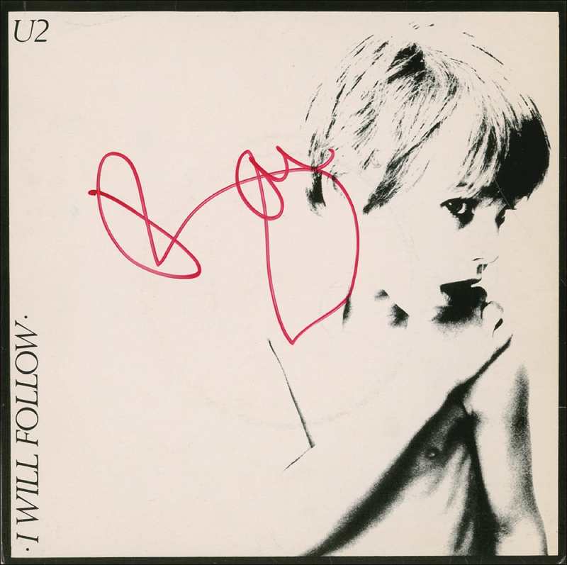 Lot 807 U2: Bono 45 RPM Record
