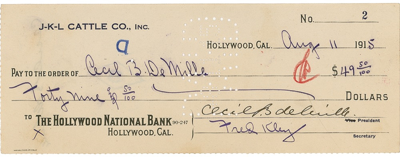 Lot 871 Cecil B. deMille