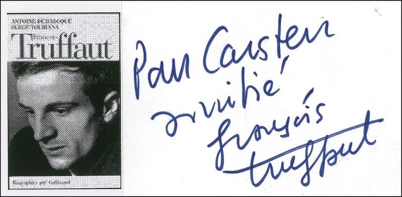 Lot 1046 Francois Truffaut Signature