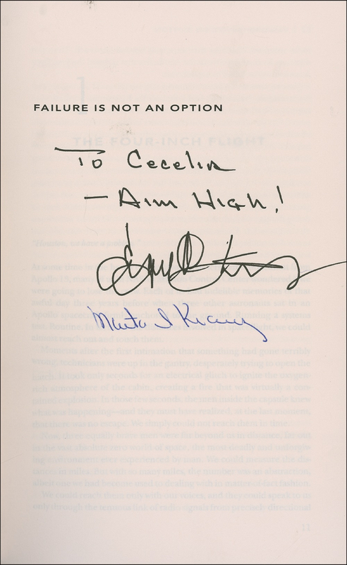 Lot 434 Apollo 13: Gene Kranz Book