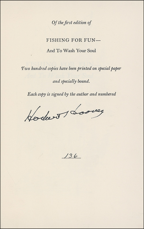 Lot 54 Herbert Hoover Book