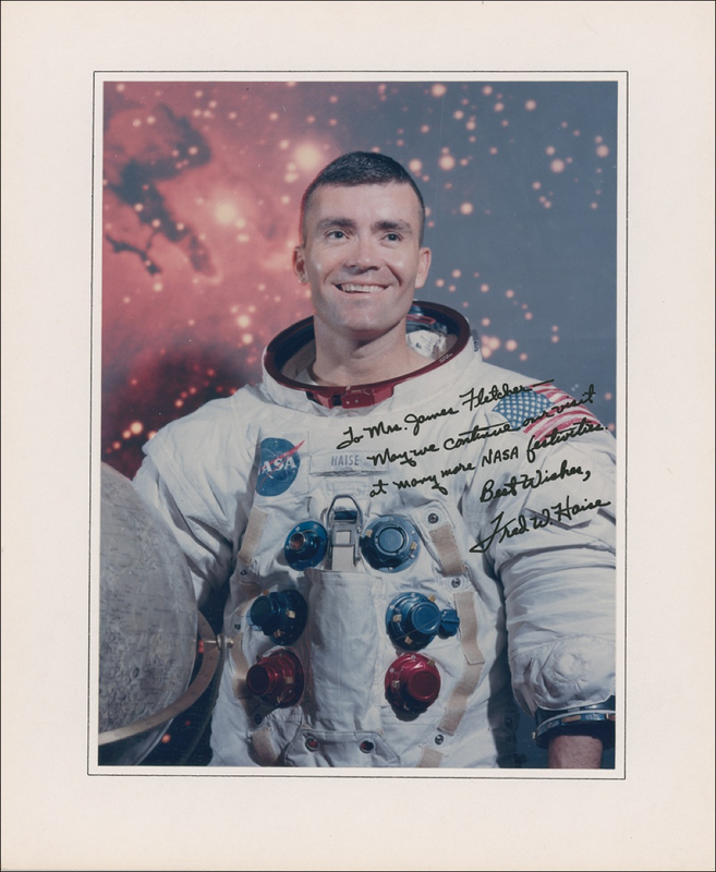 Lot 482 Fred Haise Signed Photograph