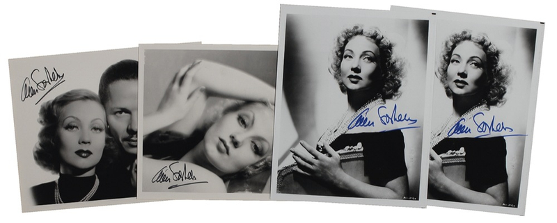 Lot 1015 Ann Sothern Signed Photographs