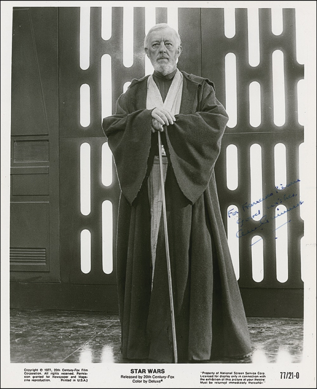 Lot 1023 Star Wars: Alec Guinness Signed Photograph