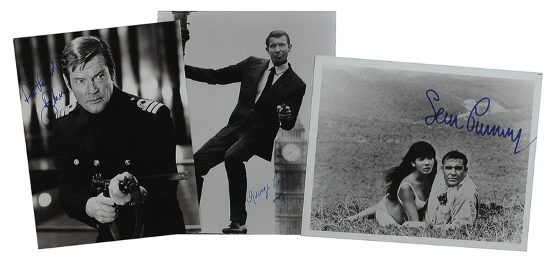 Lot 932 James Bond Signed Photographs