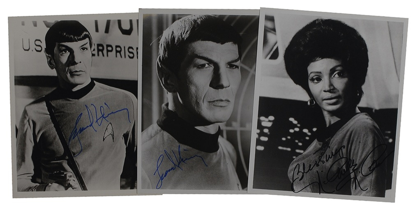 Lot 1021 Star Trek: Nimoy and Nichols Signed Photographs