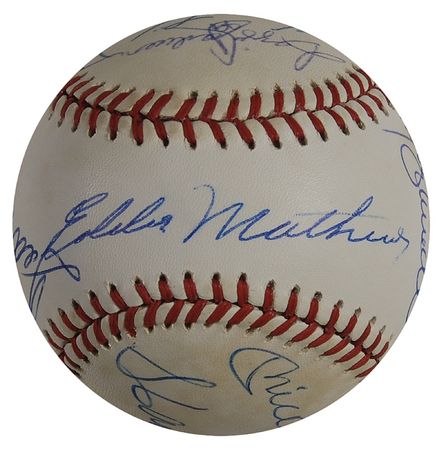 Lot #1100 Baseball: 500 Home Run Hitters Baseball - Image 5