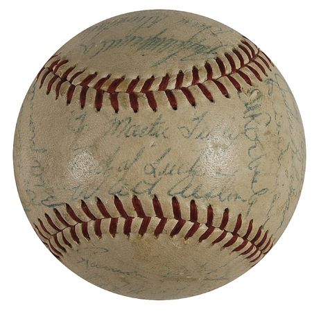 Lot #1116 Brooklyn Dodgers: ?Dem Bums? team signed ball including Robinson, Snider, and Koufax - Image 2
