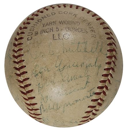 Lot #1116 Brooklyn Dodgers: ?Dem Bums? team signed ball including Robinson, Snider, and Koufax - Image 5