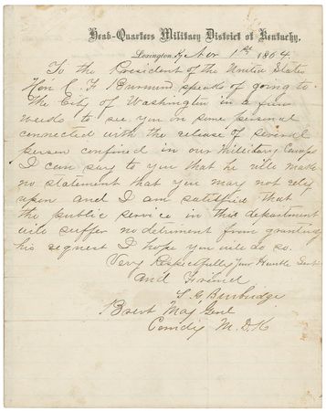 Lot #68 Abraham Lincoln: Lincoln releases several Southern prisoners, freeing two of them from “Eighty Acres of Hell” - Image 2