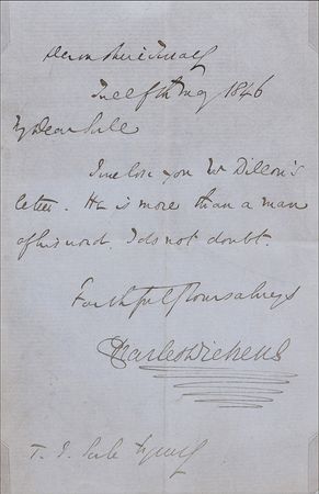 Lot #560 Charles Dickens: ?More than a man of his word, I do not doubt? - Image 2
