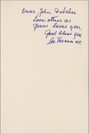 Lot #270 Mother Teresa: Mother Teresa signed book of prayers - Image 1