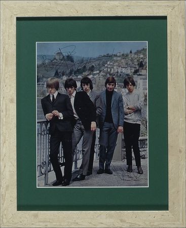 Lot #801 Rolling Stones: The original Stones boldly sign a program photo - Image 2