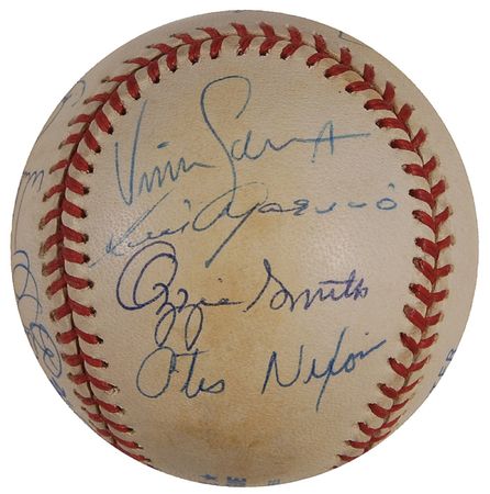Lot #1102 Baseball: Stolen Base Kings Baseball - Image 2