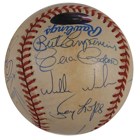 Lot #1102 Baseball: Stolen Base Kings Baseball - Image 3