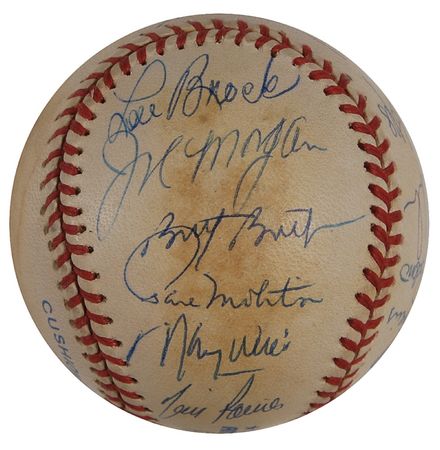 Lot #1102 Baseball: Stolen Base Kings Baseball - Image 4