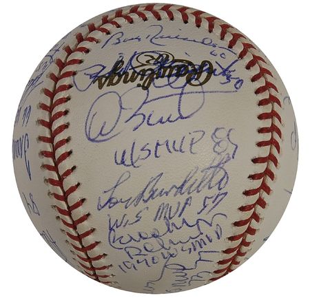 Lot #1103 Baseball: World Series MVPs Baseball - Image 3