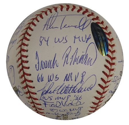 Lot #1103 Baseball: World Series MVPs Baseball - Image 4