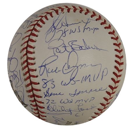 Lot #1103 Baseball: World Series MVPs Baseball - Image 6