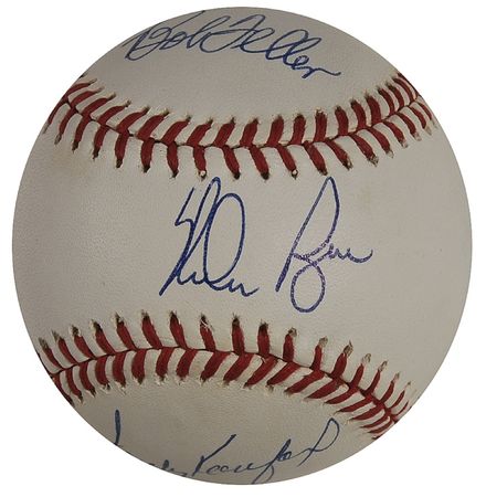 Lot #1093 Baseball Hall of Famers Baseball - Image 1