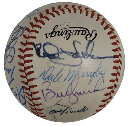 Lot #1091 Baseball Greats Baseball - Image 4