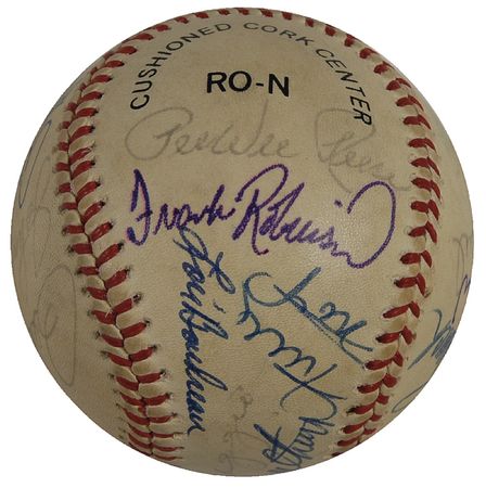 Lot #1094 Baseball Hall of Famers Baseball - Image 4