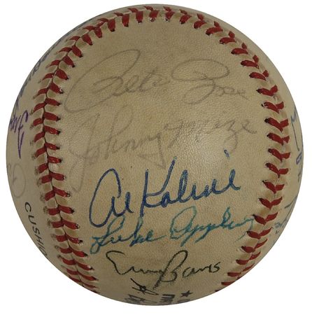 Lot #1094 Baseball Hall of Famers Baseball - Image 5