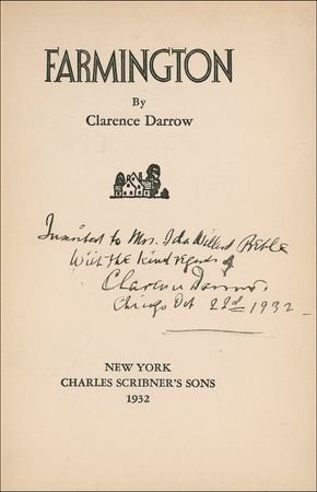 Lot #174 Clarence Darrow Book - Image 1