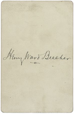 Lot #140 Henry Ward Beecher Signed Photograph - Image 2